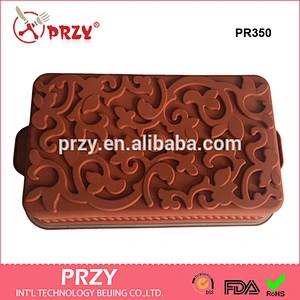PR350 FDA approved silicone microwave safe cake baking pan manufacture