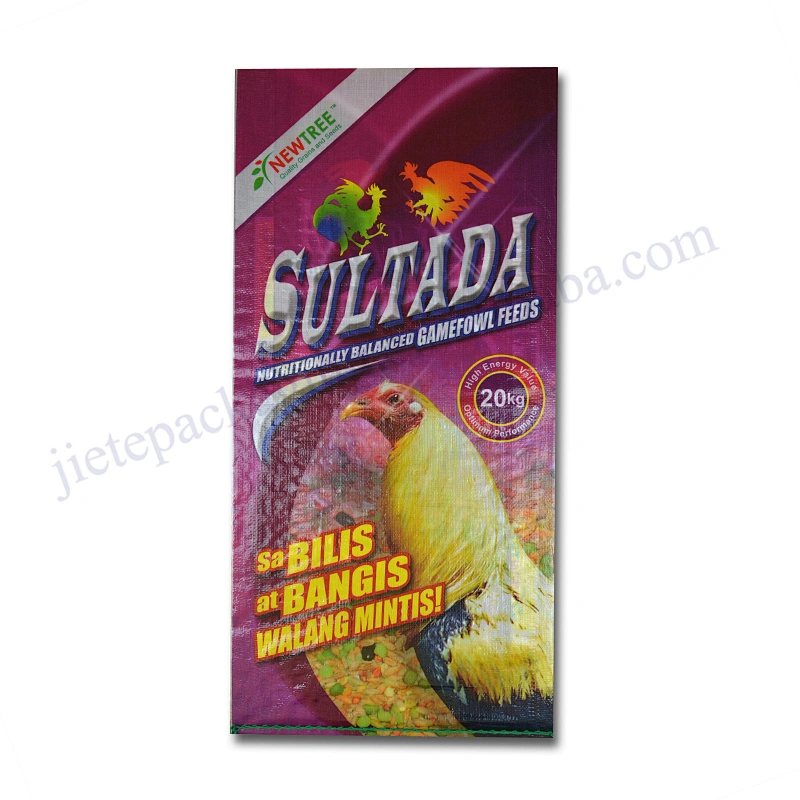Transparent plastic customized design animal baby chicks recycled feed bag