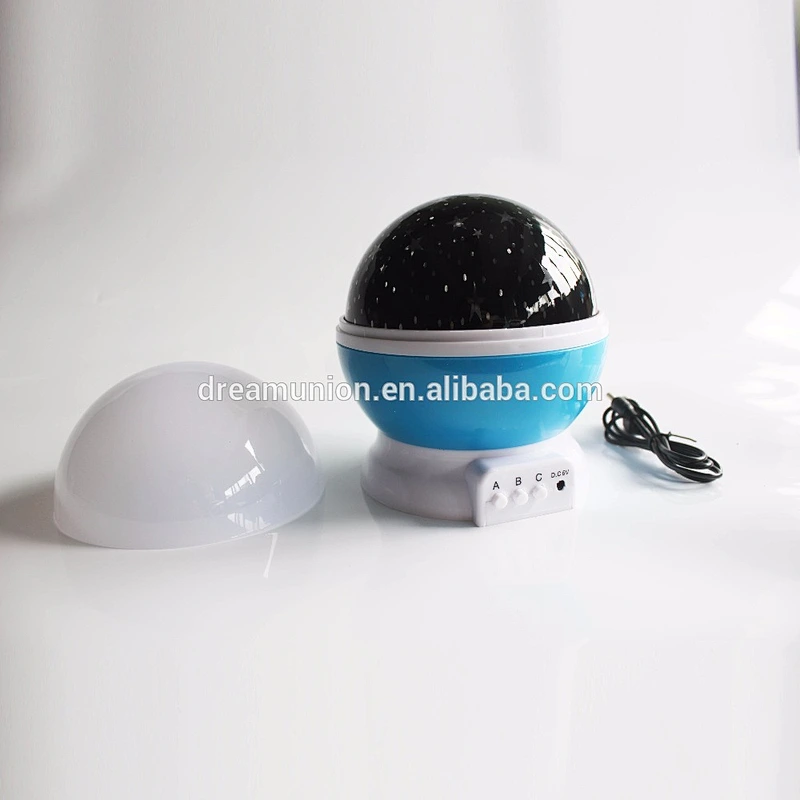 Night LED Light Bedroom Starry Projector Lamp Master Sky Star Romantic Kid Gift Dream Rotating USB