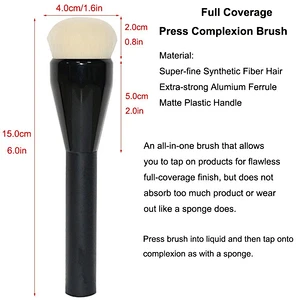 PRO Foundation Brush Large Press Full Coverage Complexion Makeup Brushes