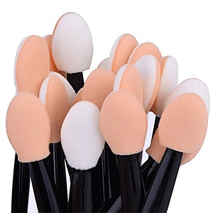 Custom private label single shimmer makeup eyeshadow blending brush packaging applicator