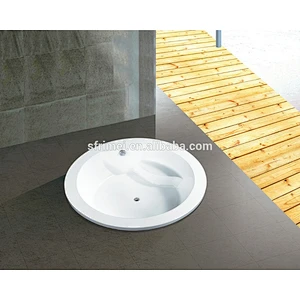 K-1502 Hot Sex Model Drop-in Ground Bowl Sharp Bathtub With Seat