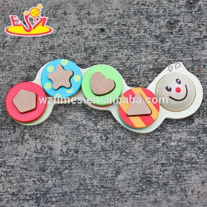 2018 Großhandel Cartoon Holzspielzeug Stapeln für Babys neues Design Holzspielzeug Stapeln für Babys W13D128