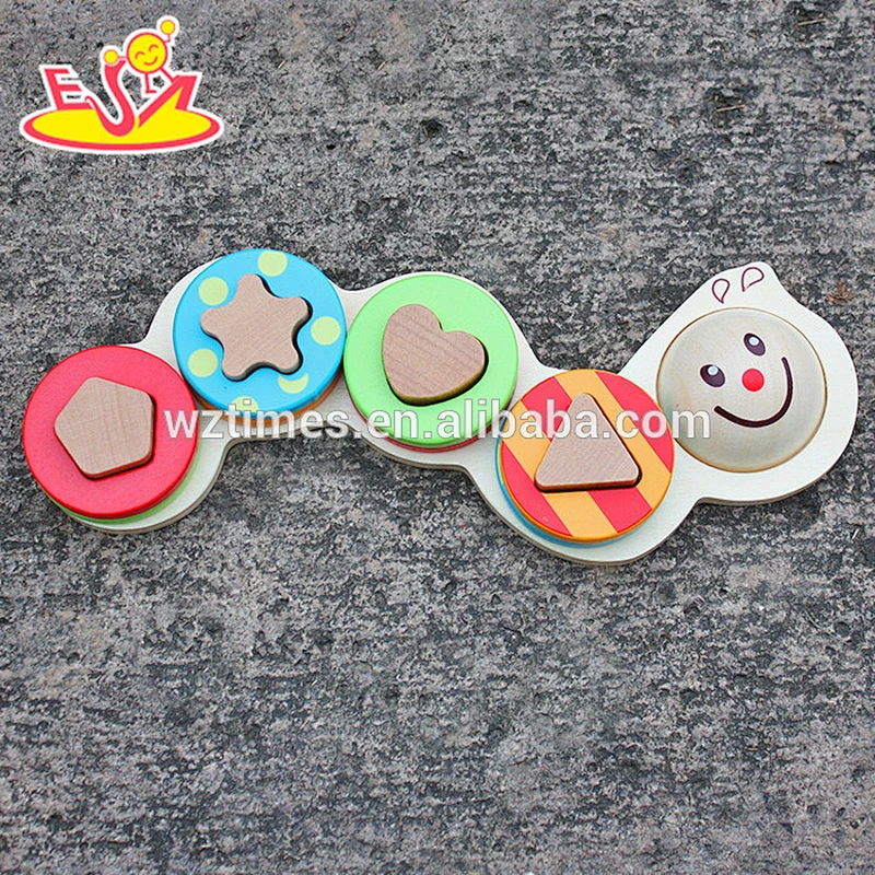 2018 Großhandel Cartoon Holzspielzeug Stapeln für Babys neues Design Holzspielzeug Stapeln für Babys W13D128