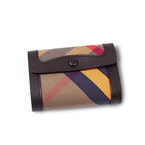 New high zipper quality genuine leather women cell phone wallet