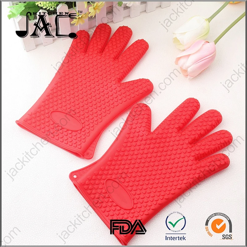 High Quality Non Stick Silicone Gloves Heat Resistant Grill Gloves