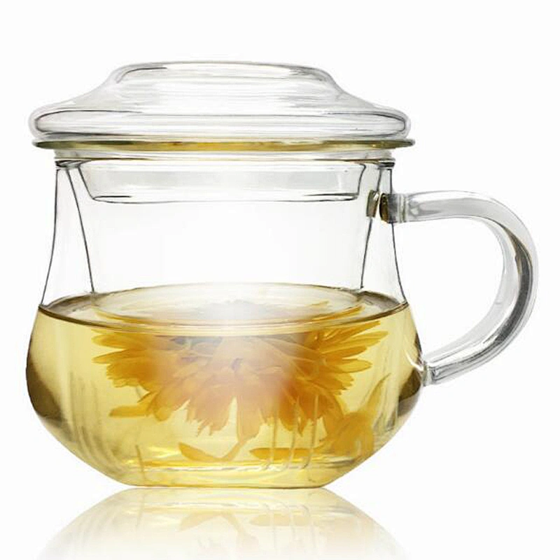 Customized Logo Tea Pot with Infuser 300ml Handmade Heat-resistant Glass Tea Pot China Supplier Hot Sale Borosilicate Glass Pot