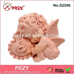 DIY handmade Heart Valentine Angel Girl set1 silicone soap molds for soap making
