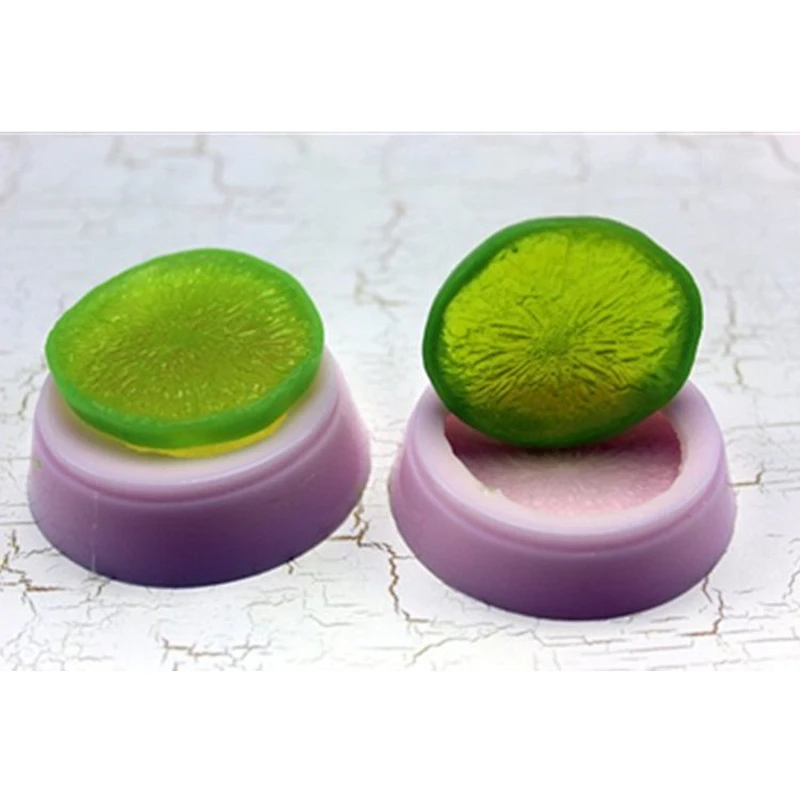 2D Lemon silicone soap mold Handmade Candle Candy Polymer clay Resin silica molds