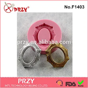 f1403 przy Fondant Cake Decorating Tools Ornate Victorian Miniature Frame Silicone Cake Mold