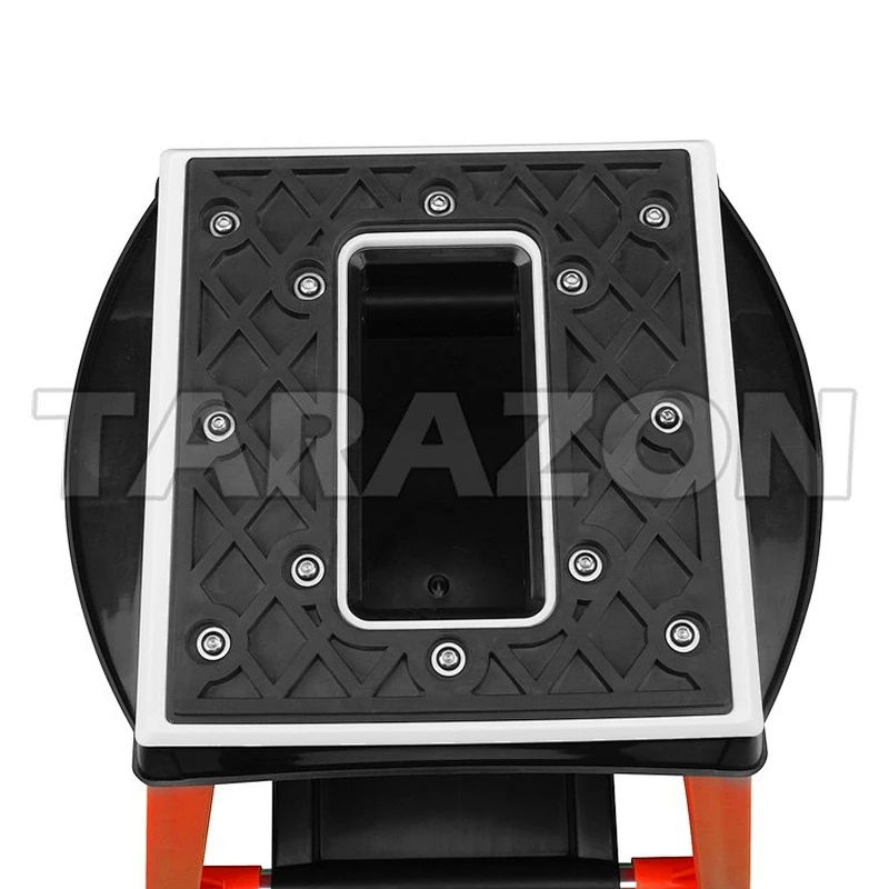 Race stand repairing stand with a tray for motocross