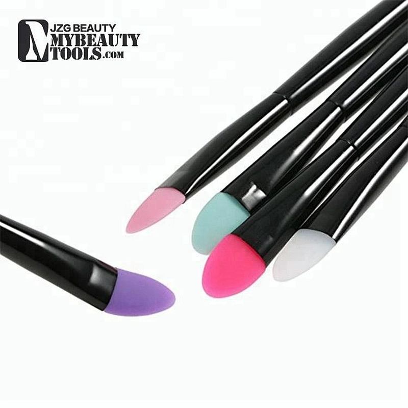 JZG 5pcs Silicone Makeup Brush Set Professional Eyeshadow Brush Kit Facial Cosmetic Tools