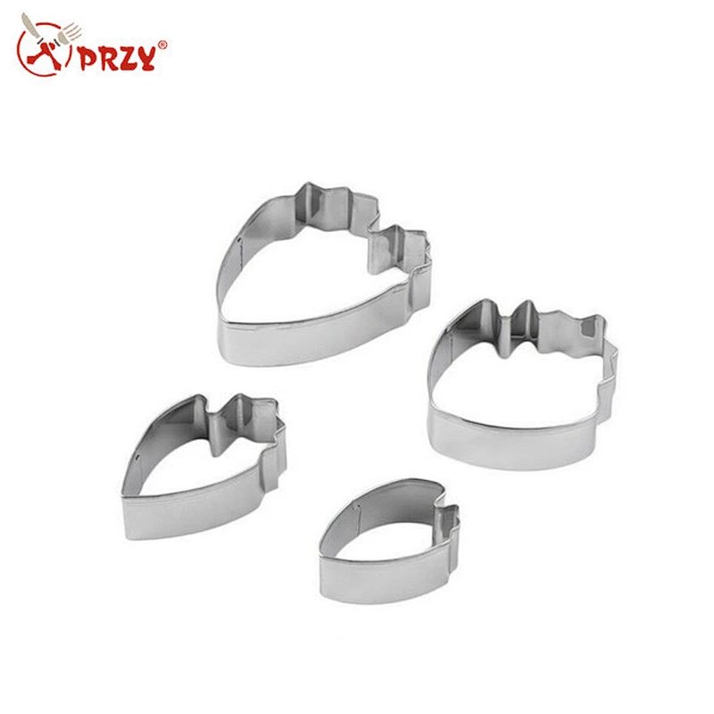 BS103 Flower shaped cookie cutter 4pcs set