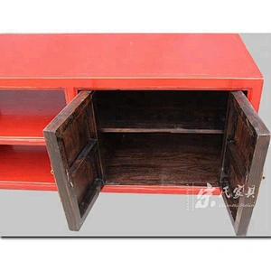 chinese solid wood lacquer tv console furniture