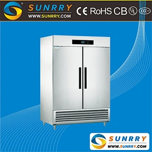 Commercial vertical no frost refrigerated freezer cabinet for sale