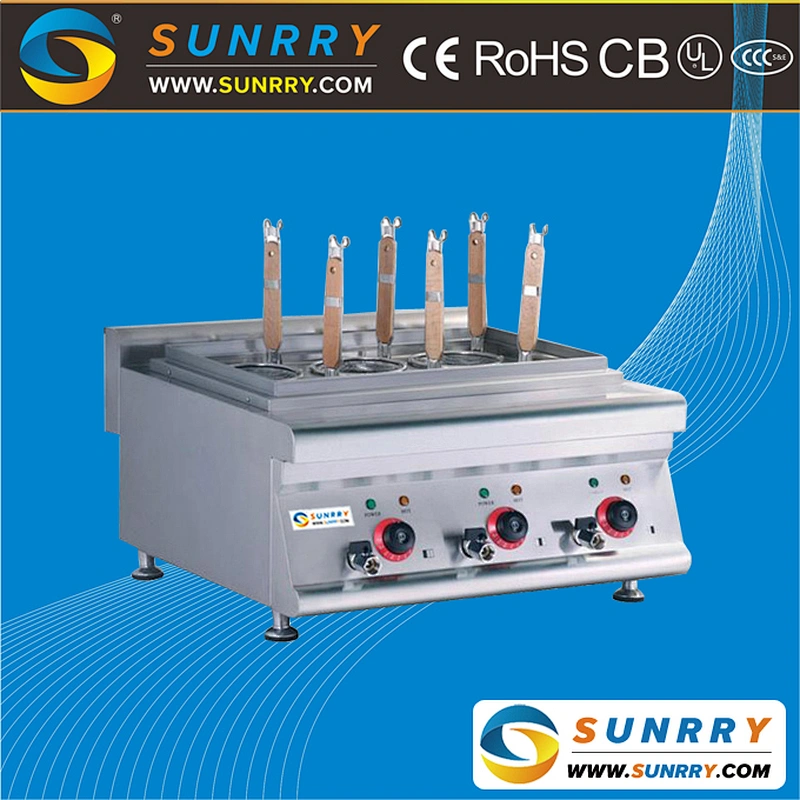 Counter top pasta cooker with 6 baskets table top electric pasta cooker (SUNRRY SY-PN600T)