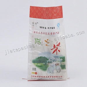 Bopp laminated transparent 10kg pp woven basmati rice packing bag for millet, black rice, buckwheat, oats, barley, grain,seed