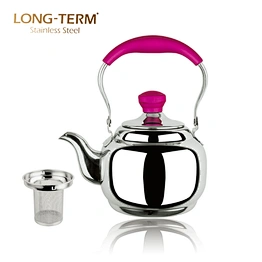 L20060203 Stainless Steel Arabic Teapot With Strainer For Sale