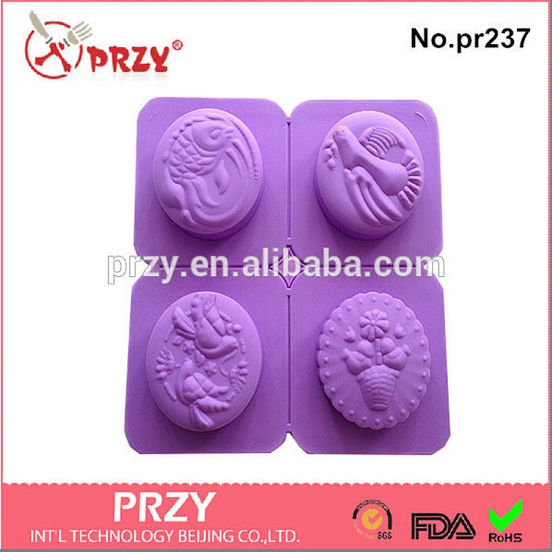 PR237 handmade silicone molds for soap