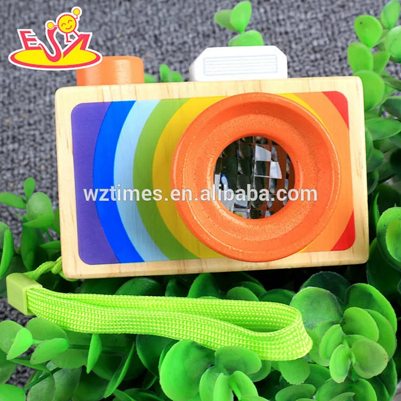 Wholesale high quality children colorful wooden camera toy for sale W01A300
