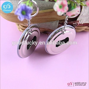 Promotional gift round openers key rings custom printed bottle opener keychain
