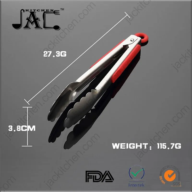 Eco Friendly Stainless Steel Pp Colorful Nylon Tongs