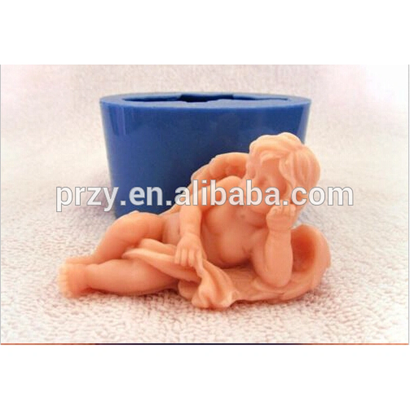 Lying angel silicone mold for soap mold 3d angel silicone soap molds