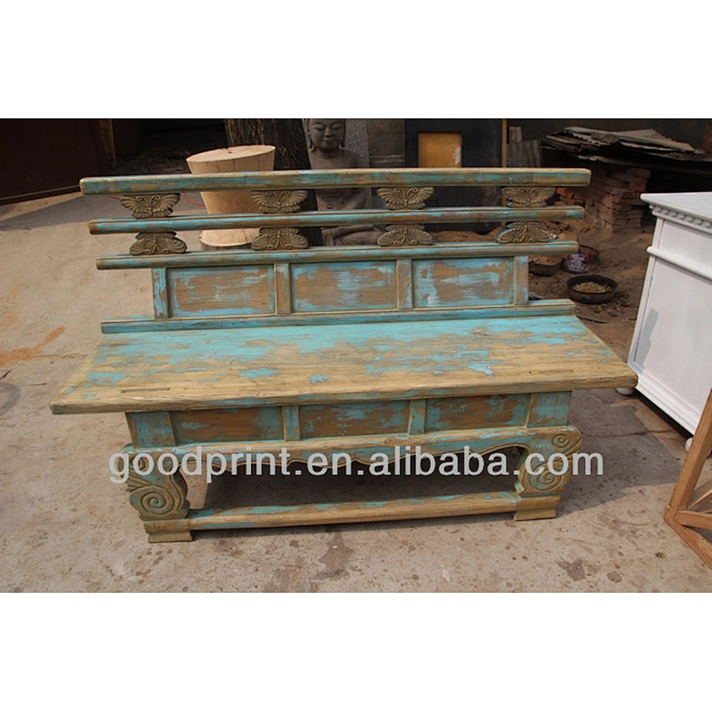 Solid Wood Vintage Shabby Chic Garden Bench