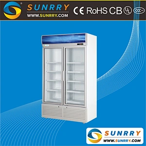 Refrigerated Beverage Display Cabinets Double Doors 670L (SY-BC650B SUNRRY)