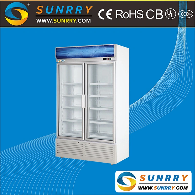 Refrigerated Beverage Display Cabinets Double Doors 670L (SY-BC650B SUNRRY)