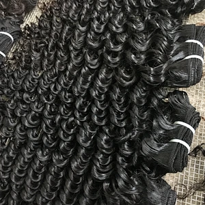 Dropshipping large quantities kinky curly hair extension human hair cuticle aligned peruvian hair weaving