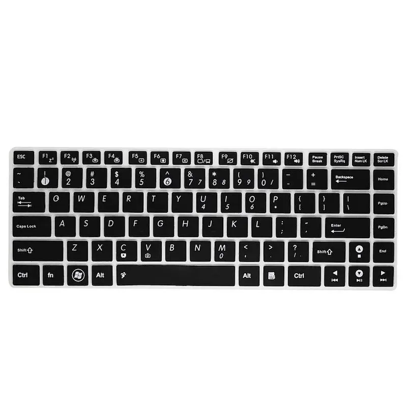Silicone keyboard covers keyboard skins laptop keyboard cover for asus A43 A45 A45V X401 N46 U44 U44SG X43B S46 K46 k45