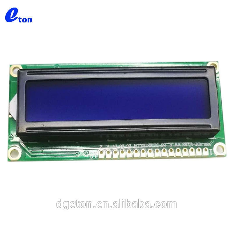 3.3 V blue character 2x16 lcd display module
