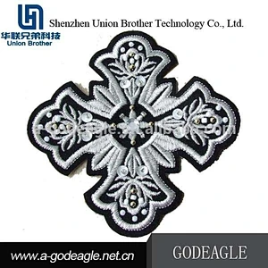 New arrival wholesale applique embroidery flower patches