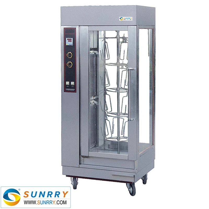 Hot sale horizontals and vertical gas 12pcs rotating chicken rotisserie oven for sale