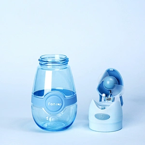 China Supplier in-stock Product Eco-friendly Material Plastic Water Cup Creative Water Bottle with Electric Fan