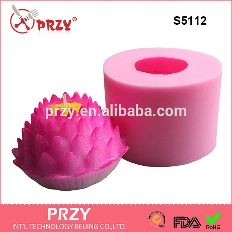 S5112 Lotus shape DIY candle mold silicone soap mold handmade soap mold