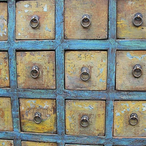 beijing Chinese antique medicine cabinet wood distressed furniture