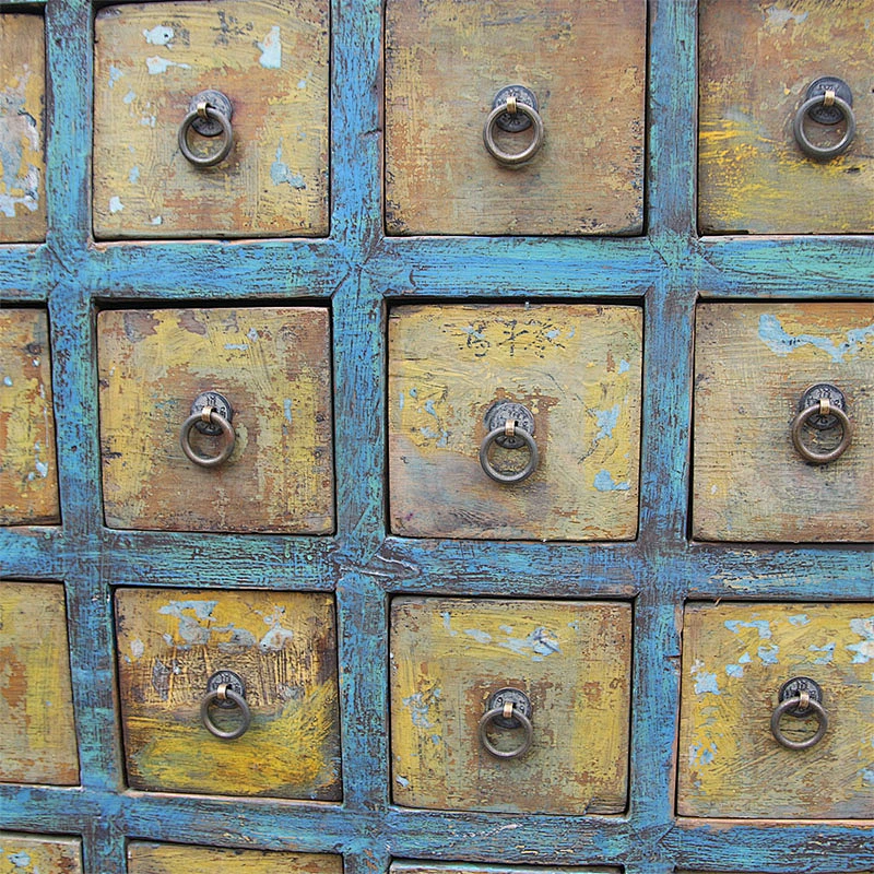 beijing Chinese antique medicine cabinet wood distressed furniture