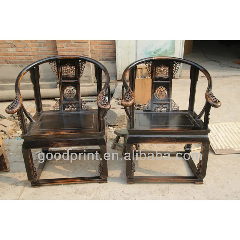 1900 Chinese Antique Shanxi Hand Carved Chair