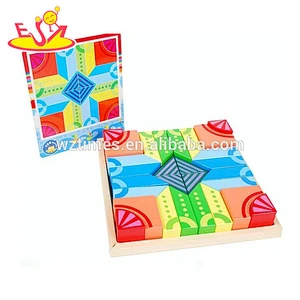 Puzzlespielspielzeug des ersten Puzzlespielzeugs des Babys des Babys bunte buntes für Kinder diy Gebäude W14C255