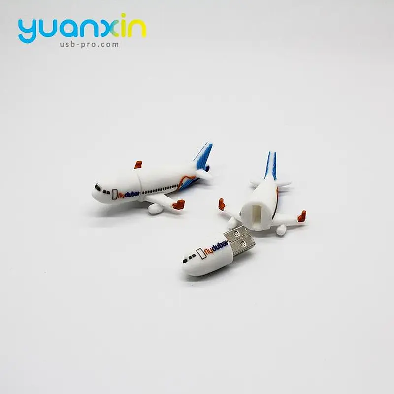 Customer Idea OEM Design Air Plane Shaped USB Pen Drive 2.0 / 3.0 8GB 16GB 32GB 64GB