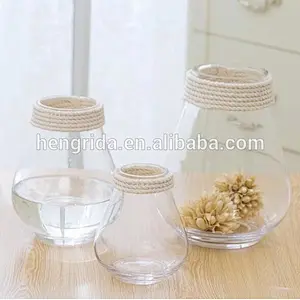New Design Clear Glass Vase For Flowers And Home Deco