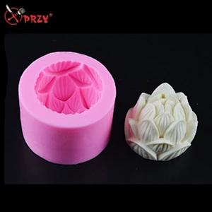 2018 white Lotus flower molds Soap Candle mould silicone cake decorations mold aroma stone molds