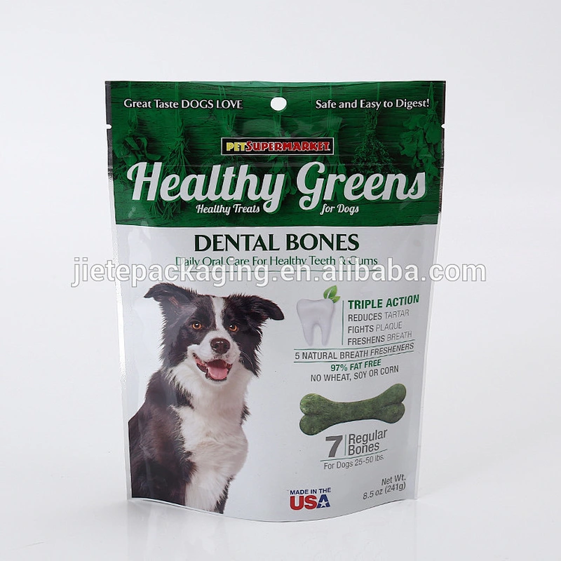 Made in china dog food packaging plastic custom PE bag