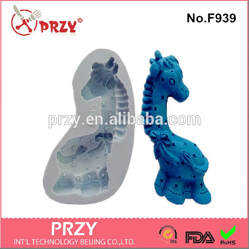 China supplier mold silicone horse decorating fondant Model F939