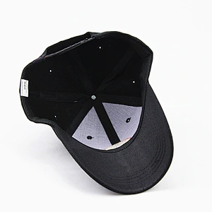 Cheap Good Quality Custom 100% Cotton 6 Panel Flexfit Caps Wholesale Blank Black Baseball Caps