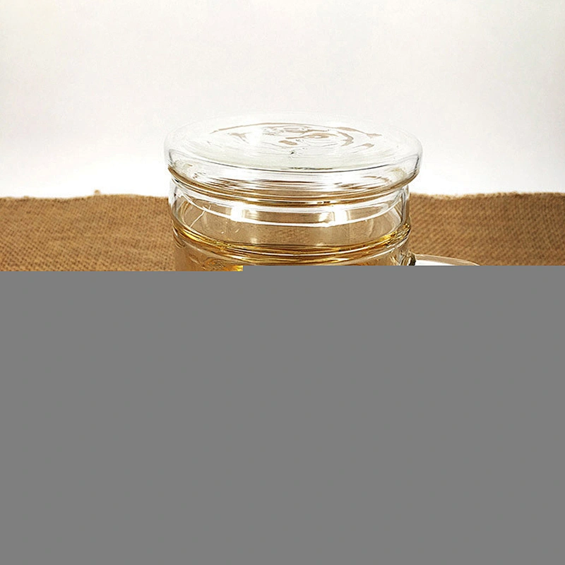 OEM logo custom glass cup set with tea-strainer bottle 400ml