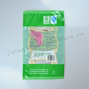 PA/PE plastic food vacuum packaging bag with foil film for snack