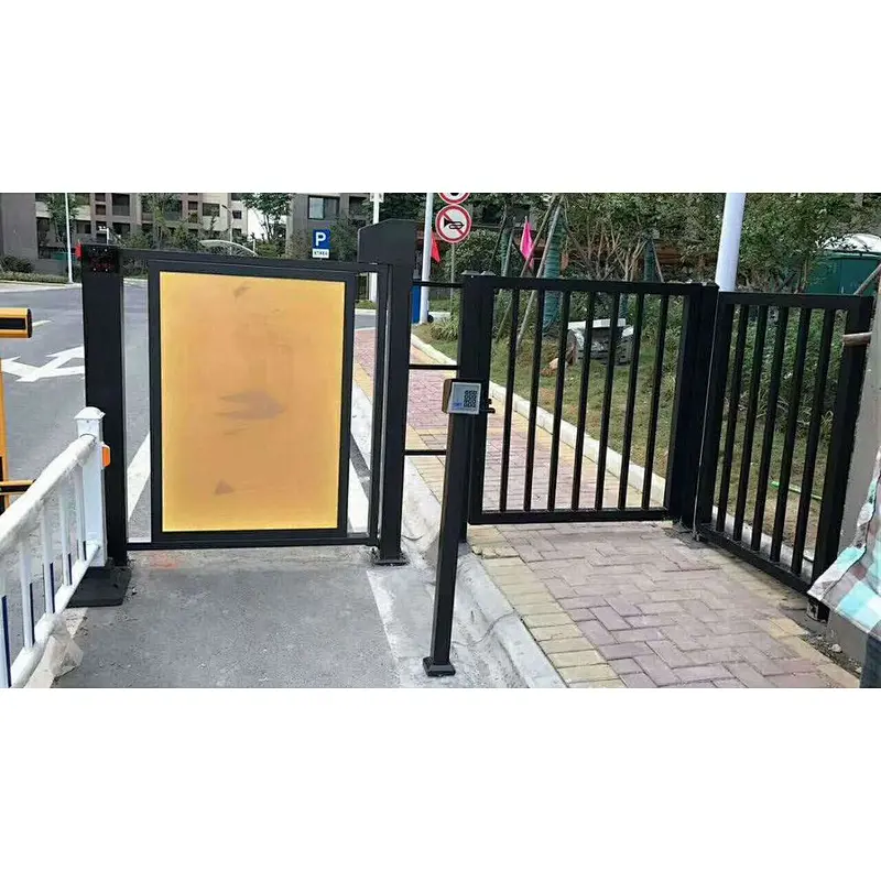 Home Safety Advertising Gate Intelligent Metal Security Door for Public Access